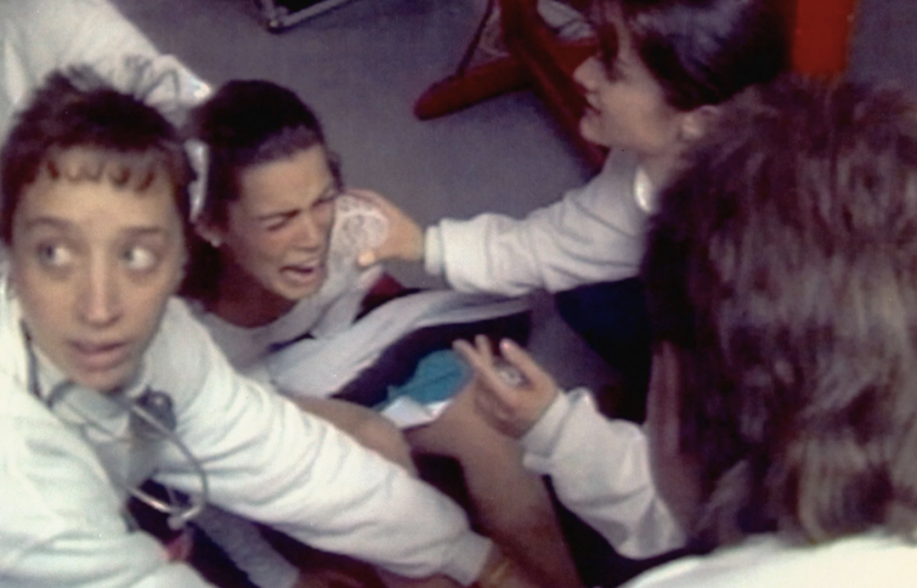 Nancy Kerrigan subito dopo l'aggressione