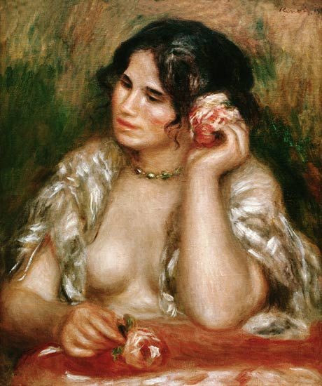 Pierre-August Renoir - Gabrielle con la rosa